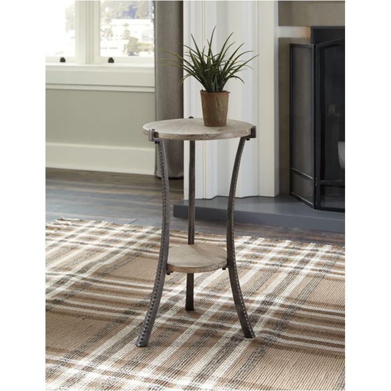 Ashley Luxe Kordell Accent Table-Aged Grey