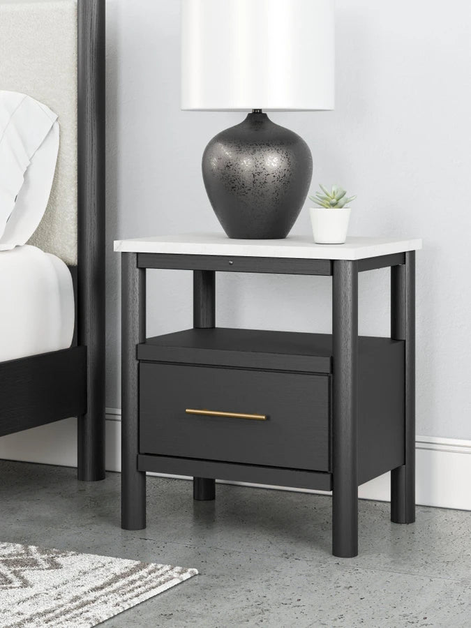 Cadmori 24" 1 Drawer Charging Nightstand
