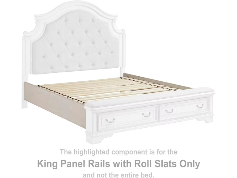 Ashley Bedroom Realyn King Panel Rails with Roll Slats
