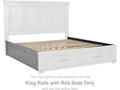 Ashley Bedroom Russelyn King Rails with Roll Slats