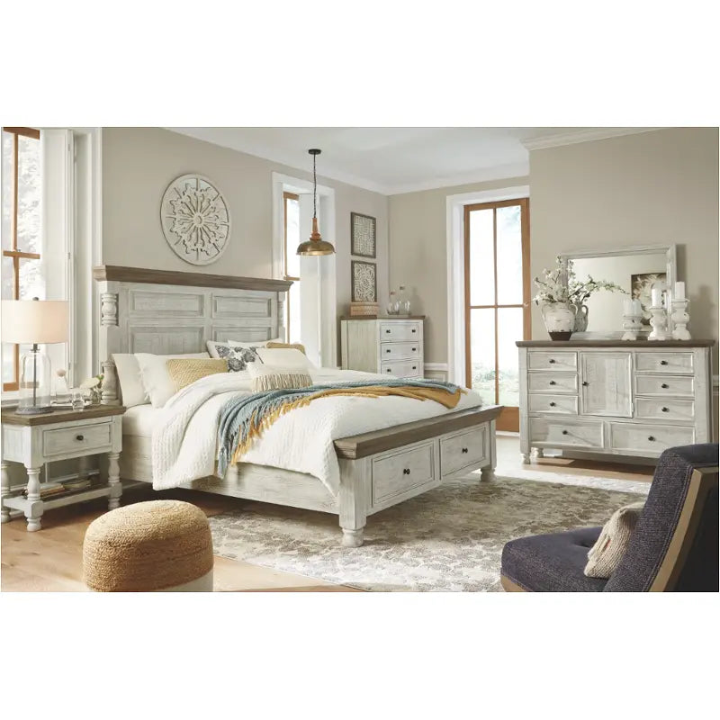 Ashley Havalance King/California King Storage Panel Bed (B814-51S-72-95)